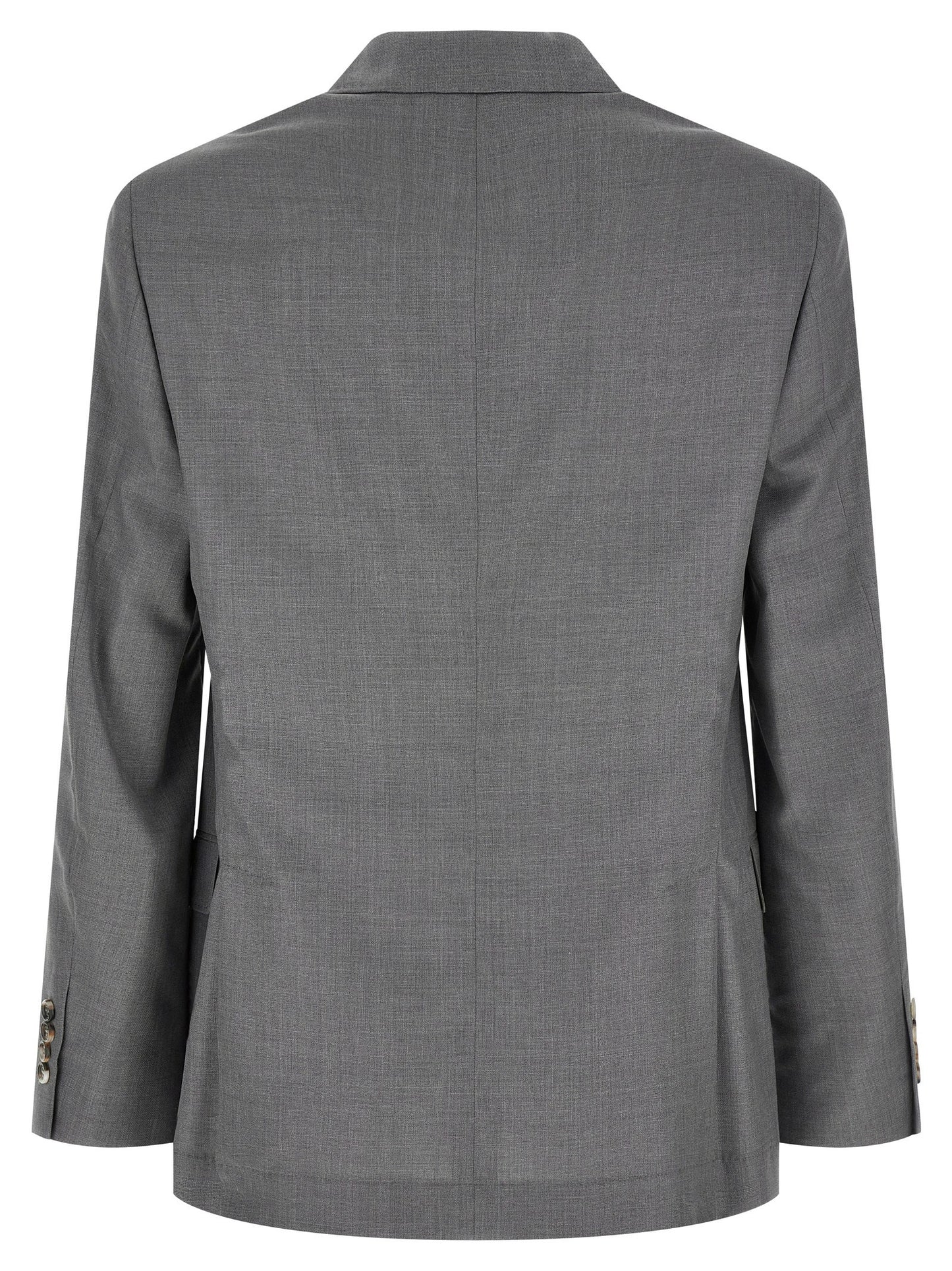 Gray Virgin Wool Blazer