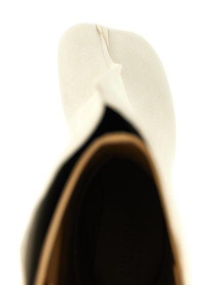 White Cowhide Over The Knee