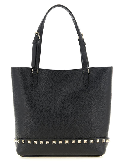 Black Calfskin Shoulder Bag