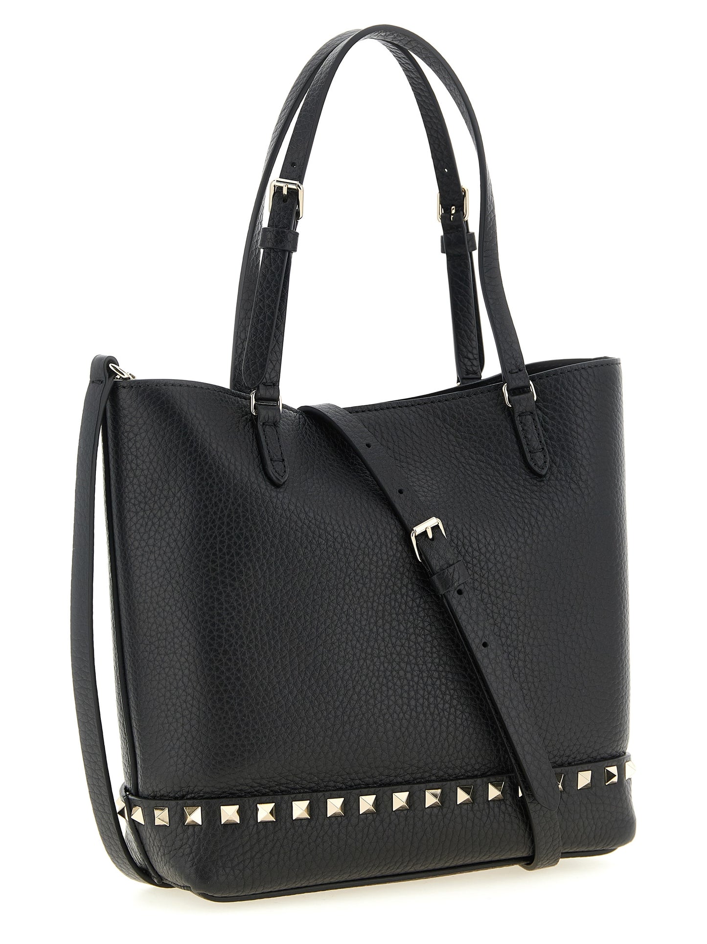 Black Calfskin Shoulder Bag