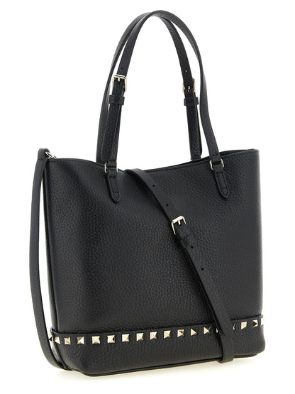 Black Calfskin Shoulder Bag