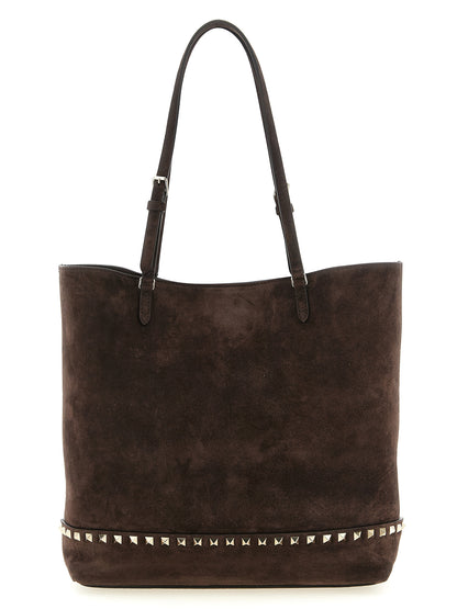 Brown Calfskin Shoulder Bag