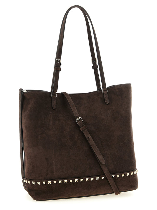 Brown Calfskin Shoulder Bag