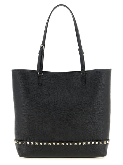 Black Calfskin Shoulder Bag