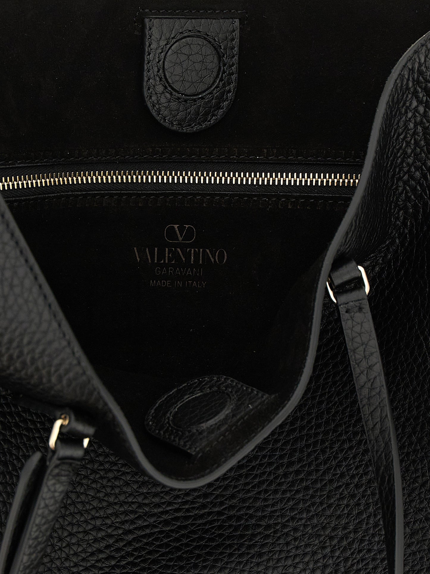 Black Calfskin Shoulder Bag