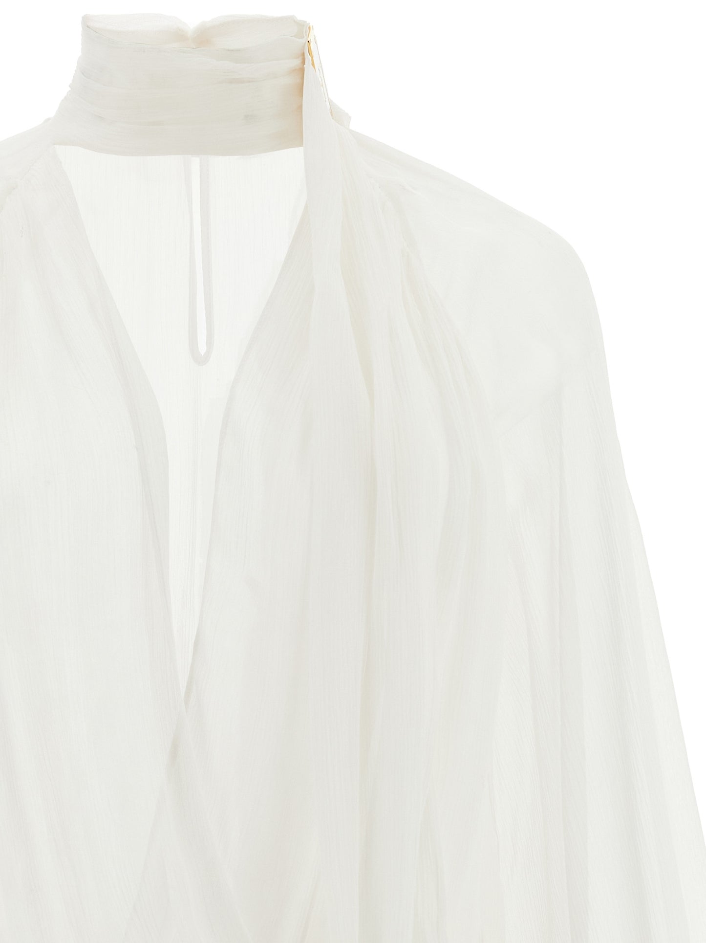 White Viscose Bodysuit
