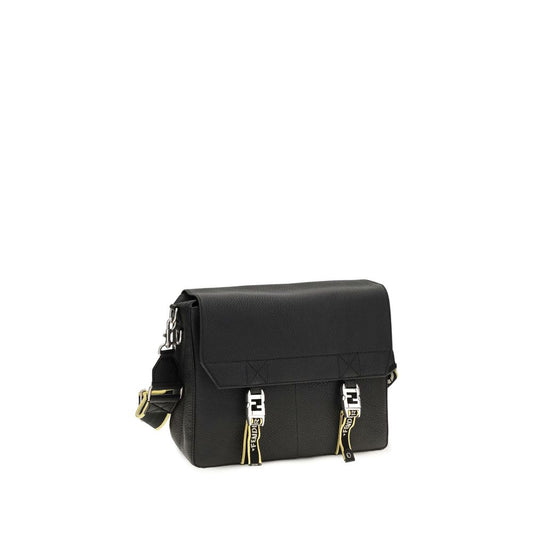 Black Calf Leather Bos Taurus Shoulder Bag
