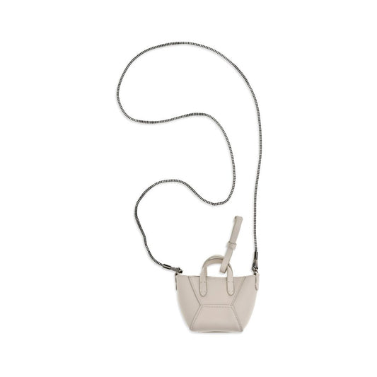 Beige Calf Leather Bos Taurus Shoulder Bag