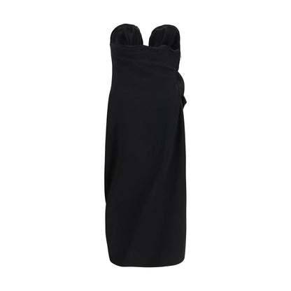 Black Wool Oves Aries Cocktail Dress