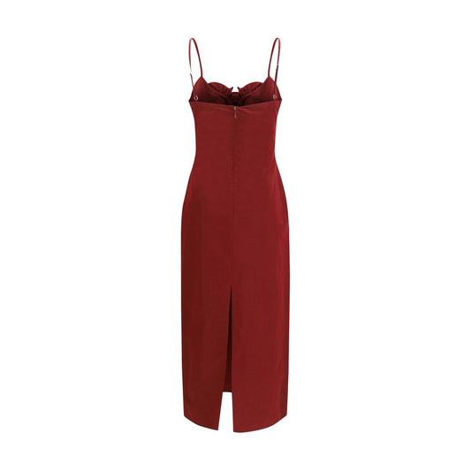 Bordeaux Cotton Cocktail Dress