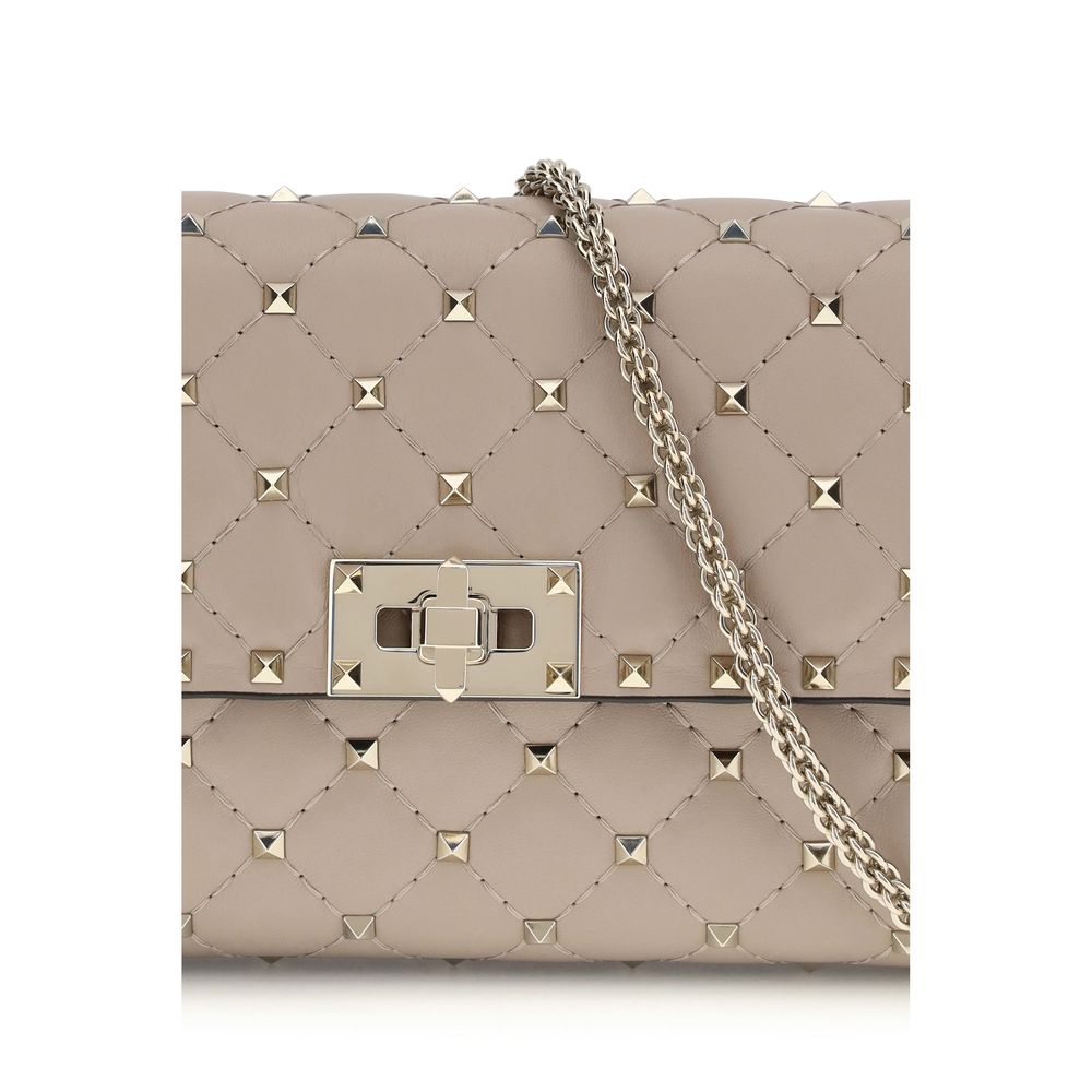 Beige Calf Leather Bos Taurus Shoulder Bag