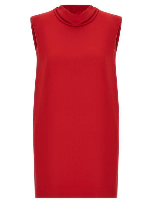 Multicolor Silk Short Dress
