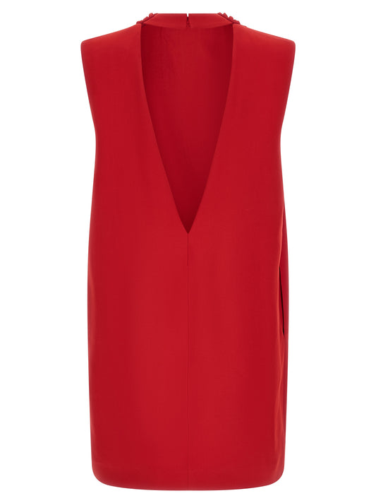 Multicolor Silk Short Dress