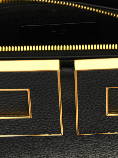 Black Polyester Handbag