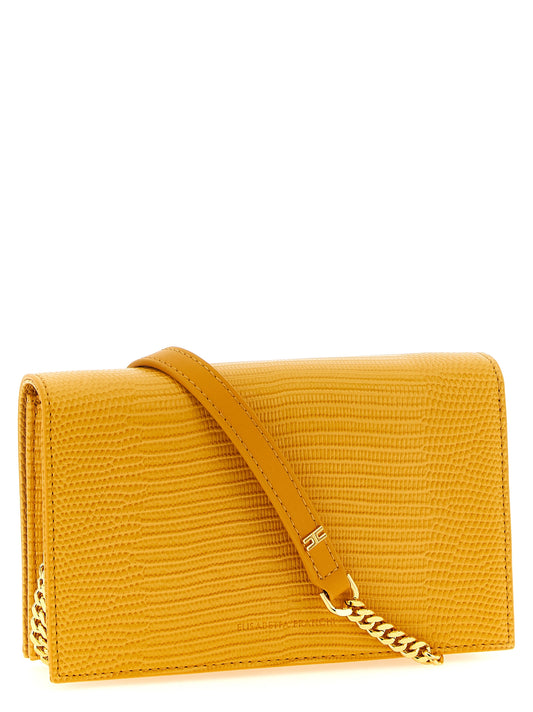 Beige Polyester Crossbody Bag