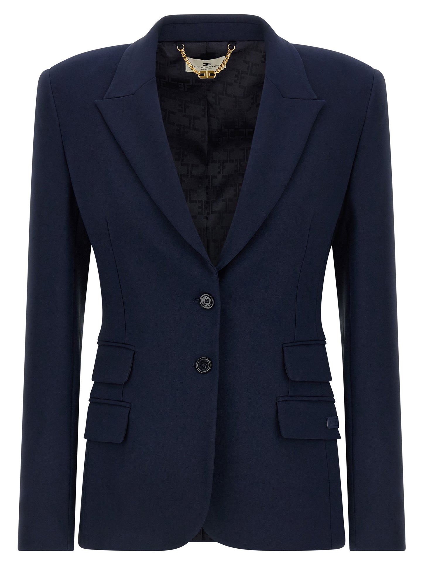 Blue Polyester Blazer