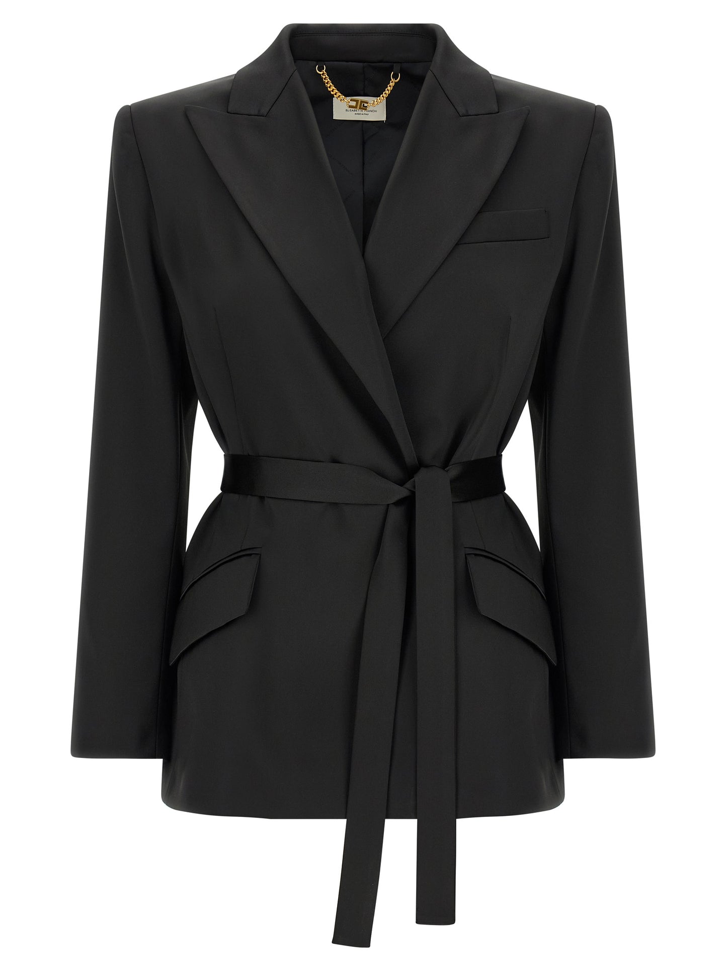 Black Polyester Blazer