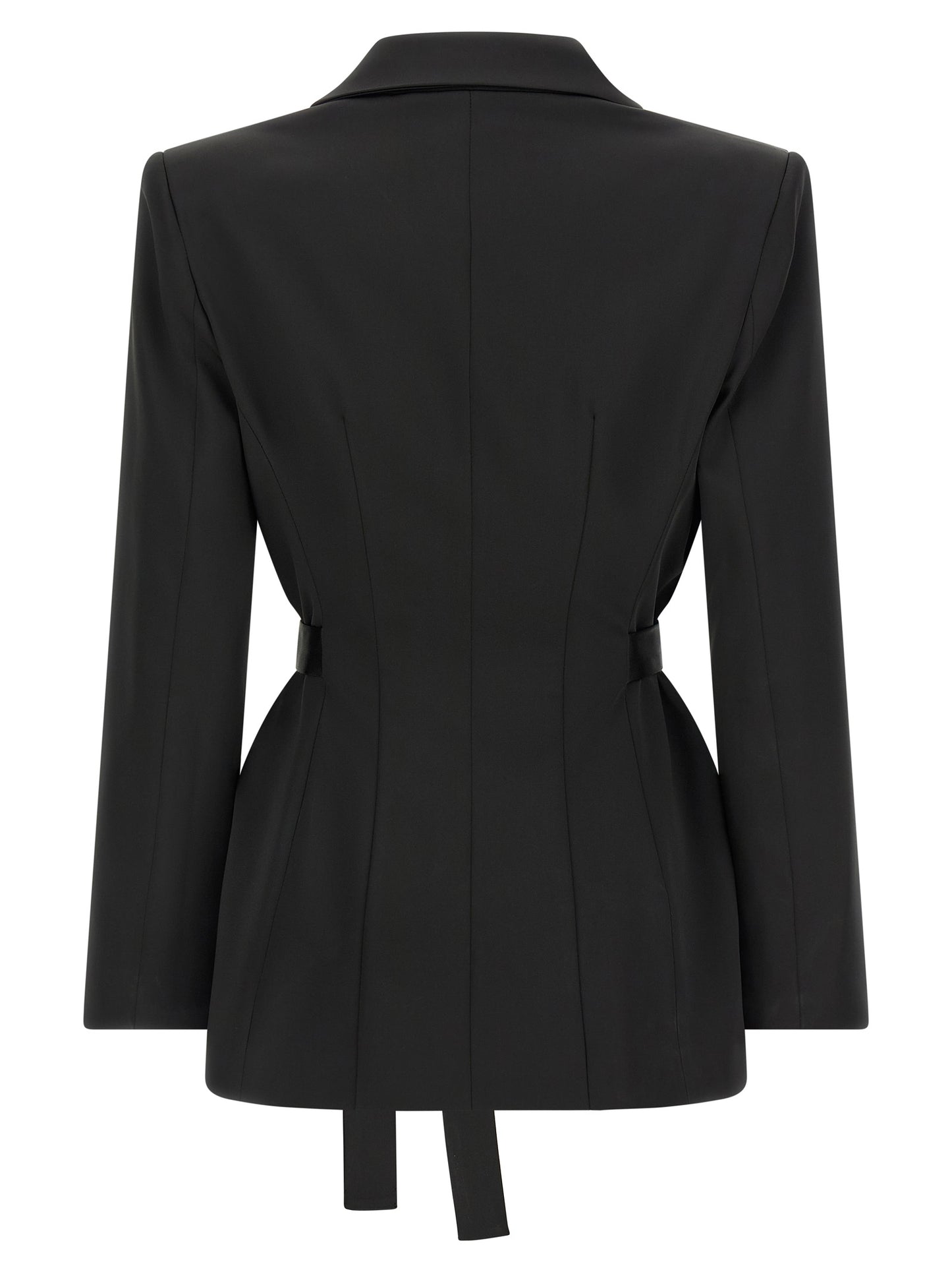 Black Polyester Blazer