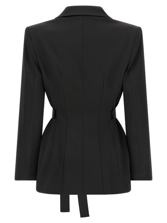 Black Polyester Blazer
