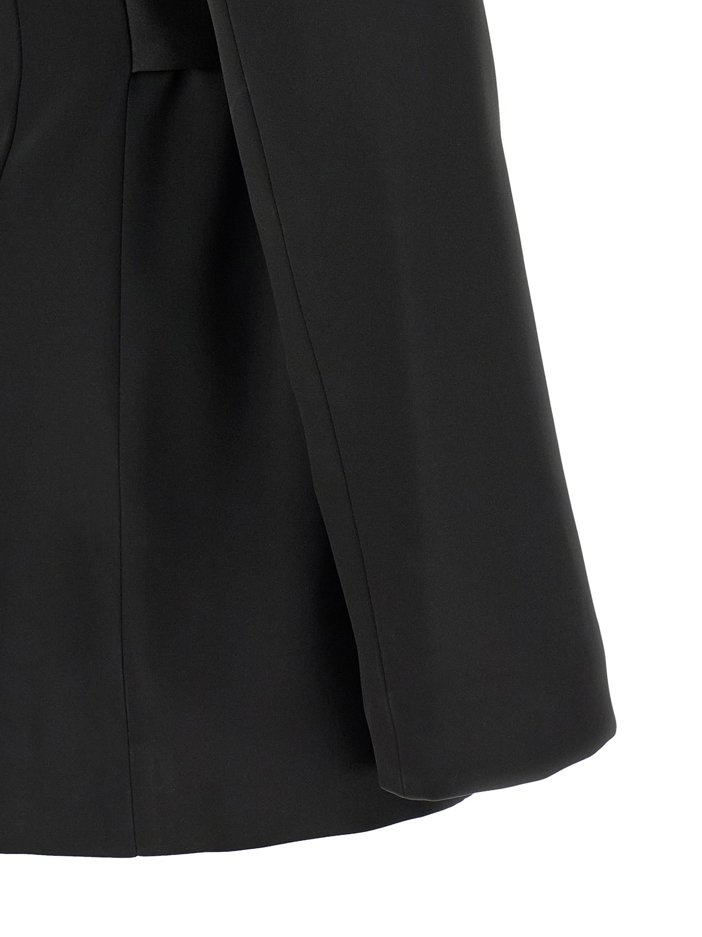 Black Polyester Blazer
