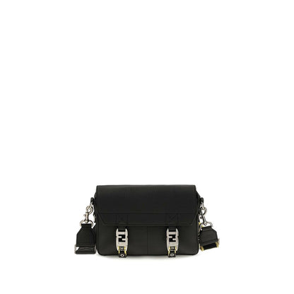 Black Calf Leather Bos Taurus Shoulder Bag