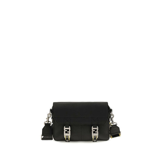 Black Calf Leather Bos Taurus Shoulder Bag