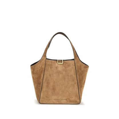 Beige Calf Leather Bos Taurus Backet Bag