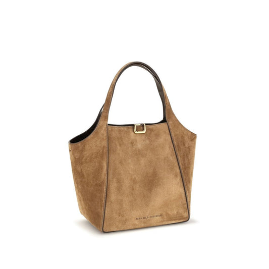 Beige Calf Leather Bos Taurus Backet Bag