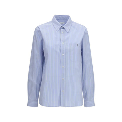 Blue Cotton Pattern Shirt