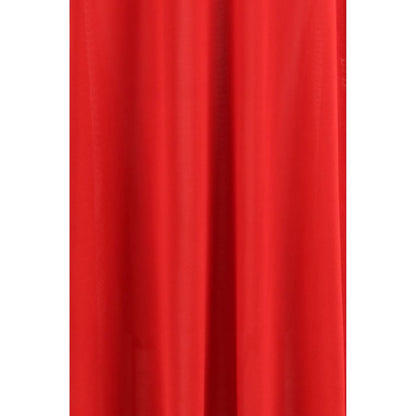 Red Silk Casual Dress