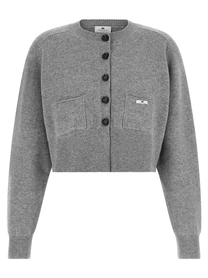Gray Wool Cardigan