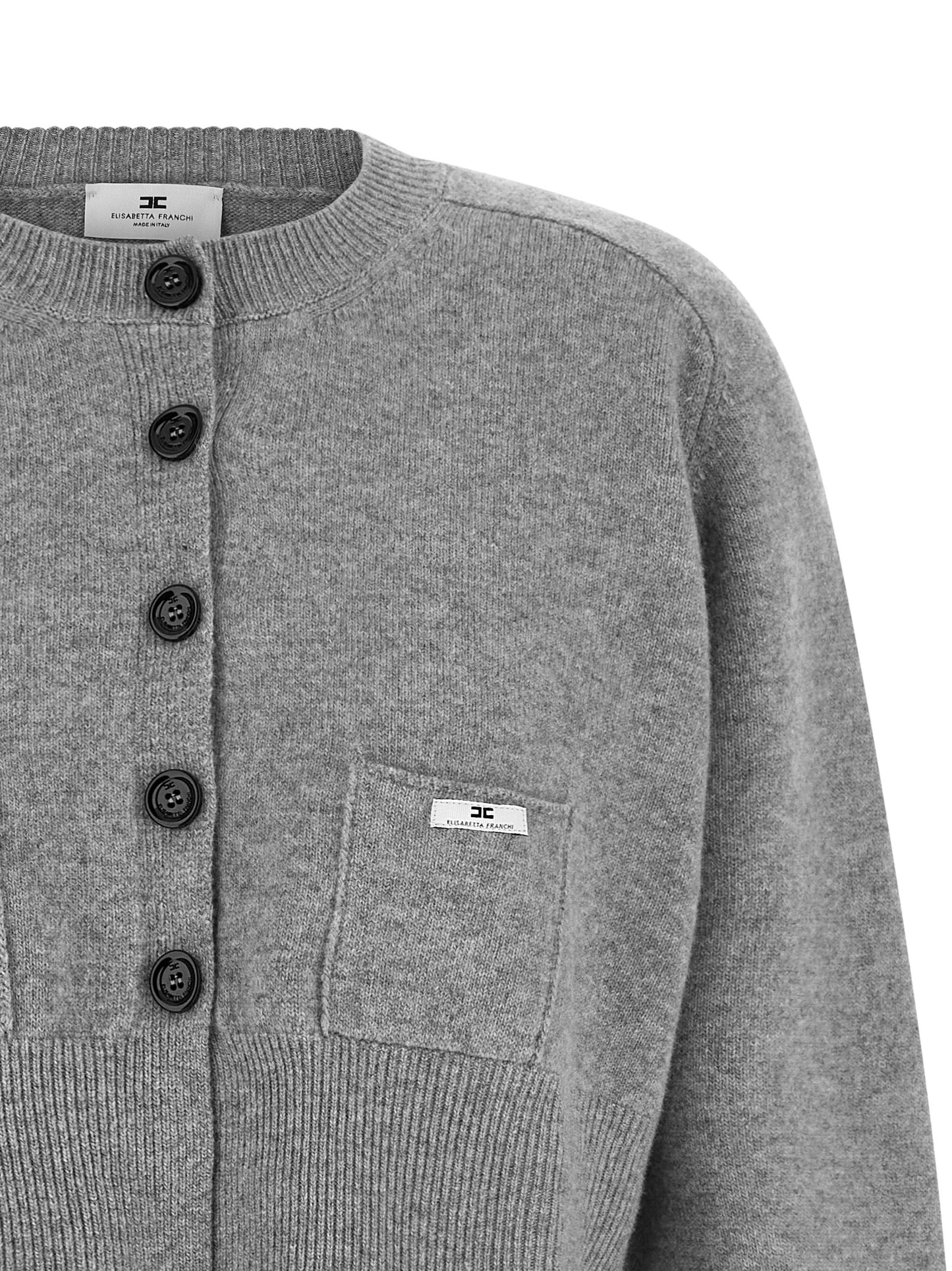 Gray Wool Cardigan