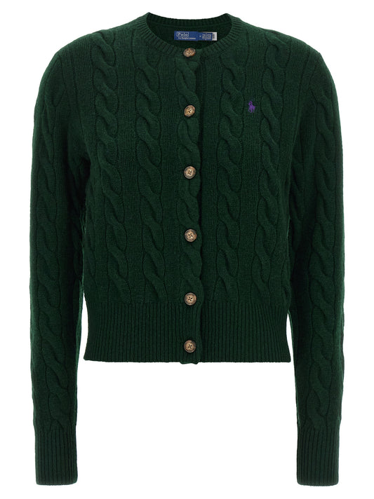 Bicolor Wool Cardigan