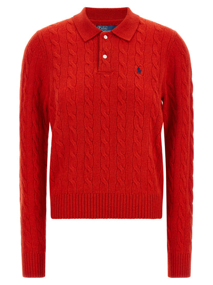 Multicolor Wool Polo Shirt