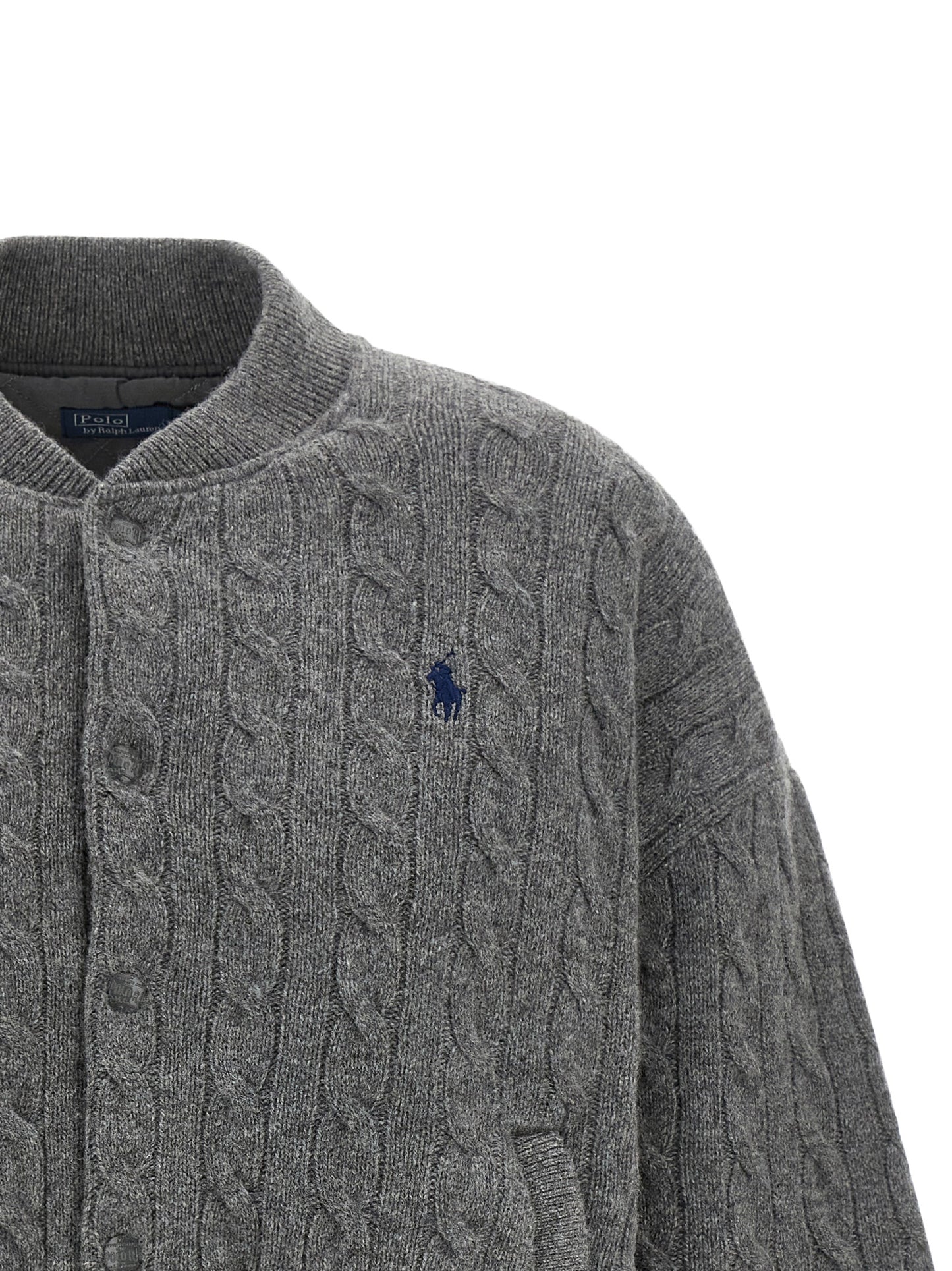 Gray Wool Bomber