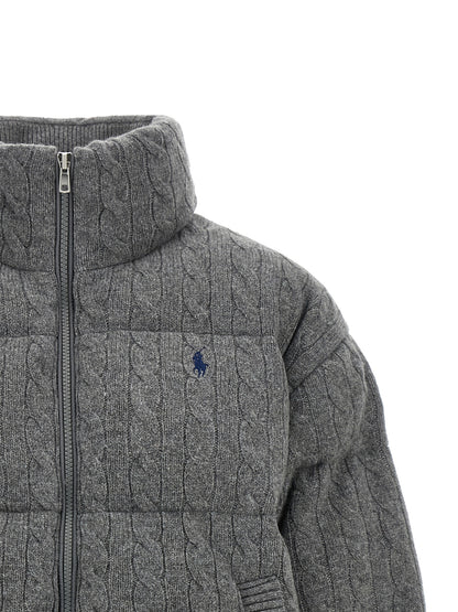 Gray Wool Full-Length Jacket