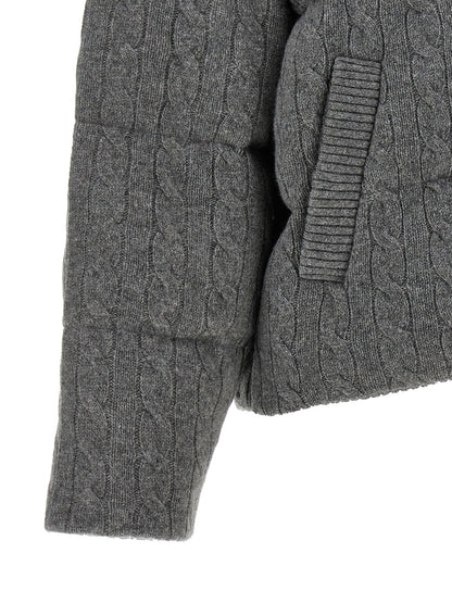 Gray Wool Full-Length Jacket