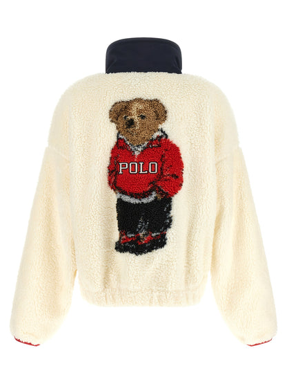 White Polyester Cardigan