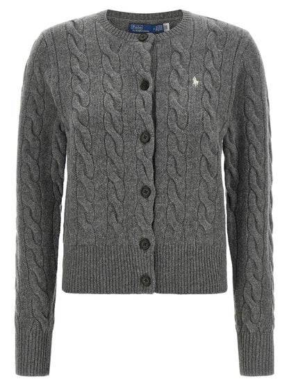 Gray Wool Cardigan