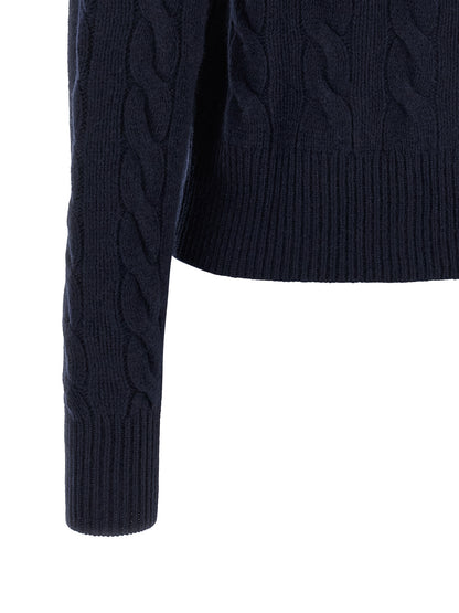 Blue Wool Cardigan