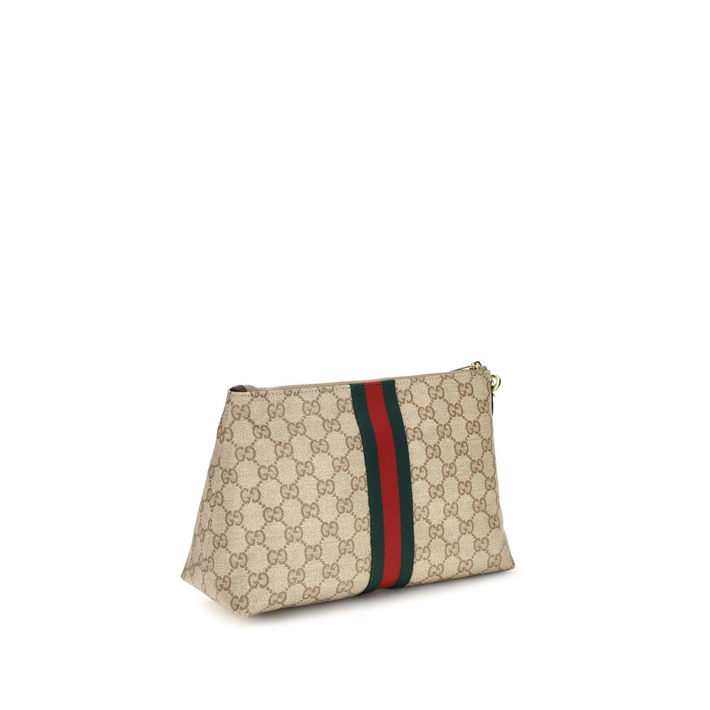 Beige Fabric Handbag