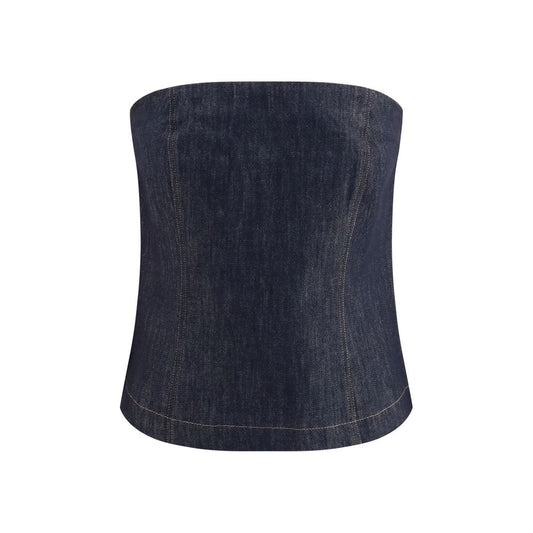 Blue Cotton Bodysuit