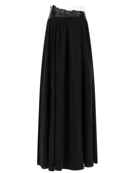 Black Copper Mini Skirt
