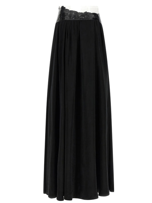 Black Copper Mini Skirt