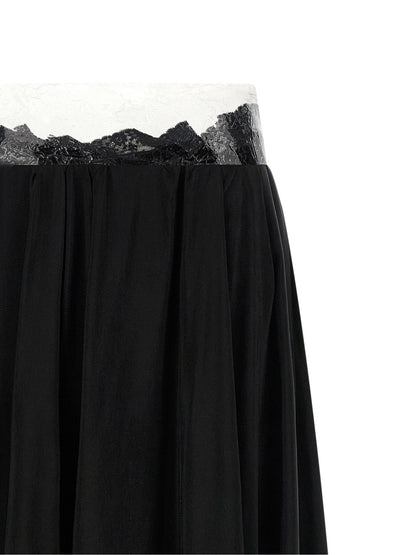 Black Copper Mini Skirt