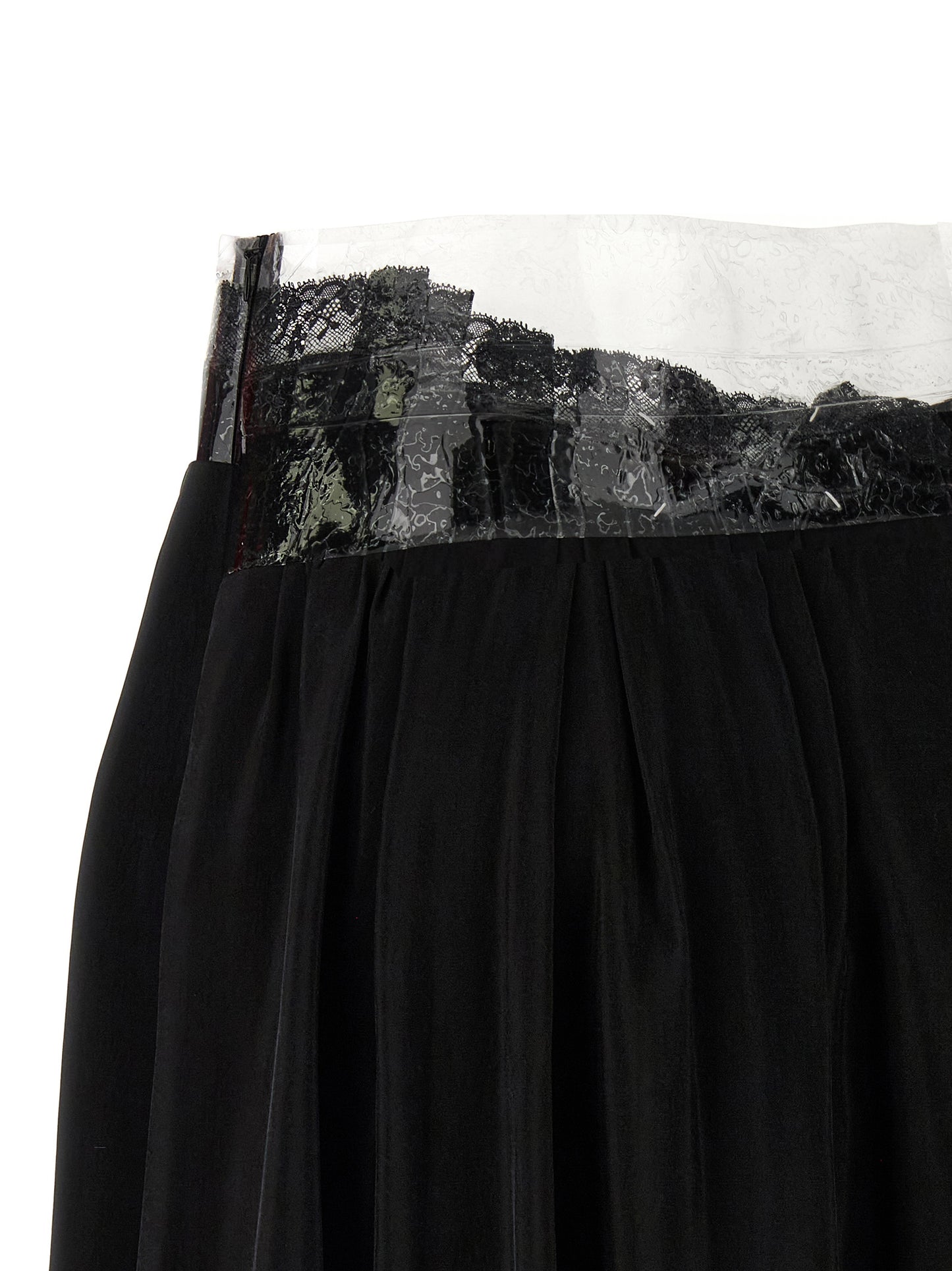 Black Copper Mini Skirt