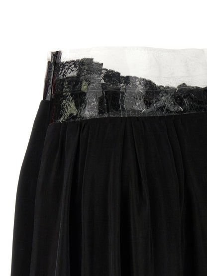 Black Copper Mini Skirt