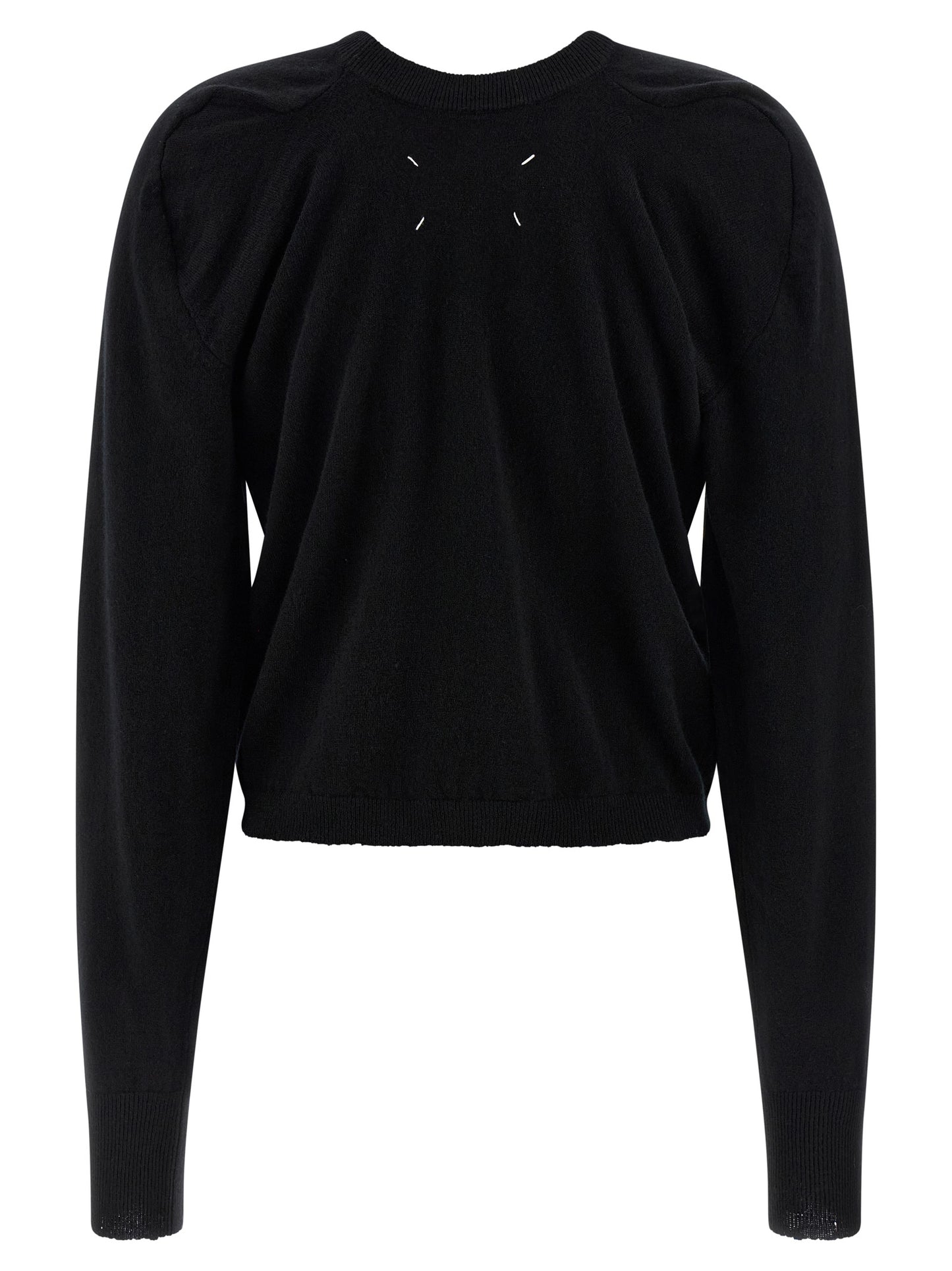 Black Virgin Wool Cardigan
