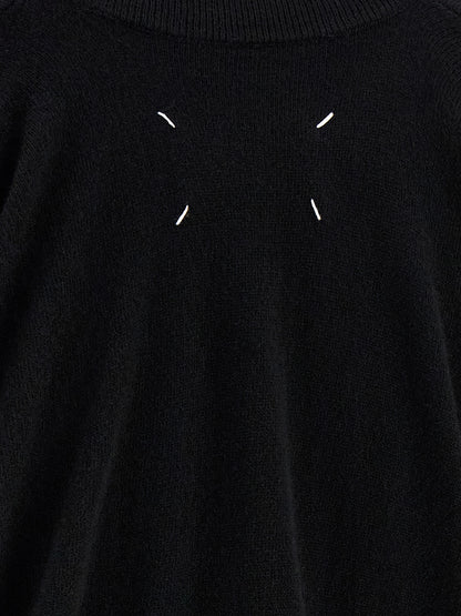 Black Virgin Wool Cardigan