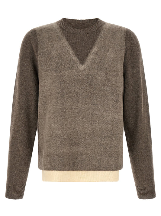 Brown Virgin Wool Cardigan